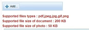 TNeGA Photo and Document size, dimensions and format