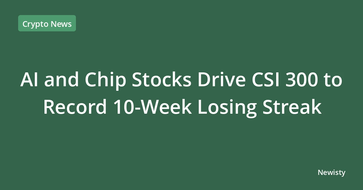 AI and Chip Stocks Drive CSI 300 to Record 10-Week Losing Streak