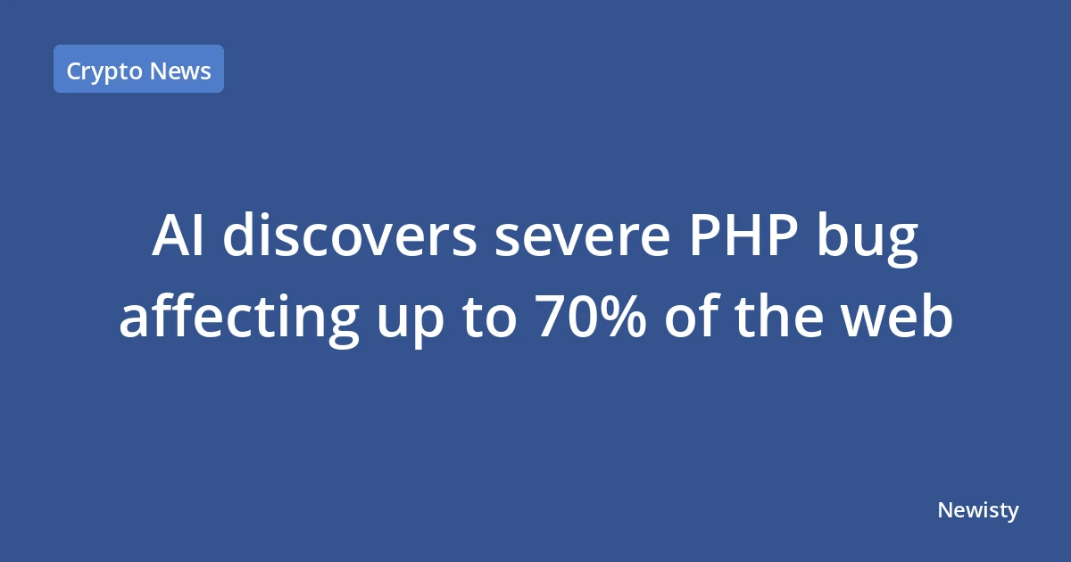 AI discovers severe PHP bug affecting up to 70% of the web