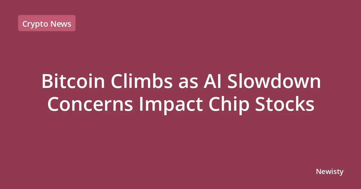 Bitcoin Climbs as AI Slowdown Concerns Impact Chip Stocks