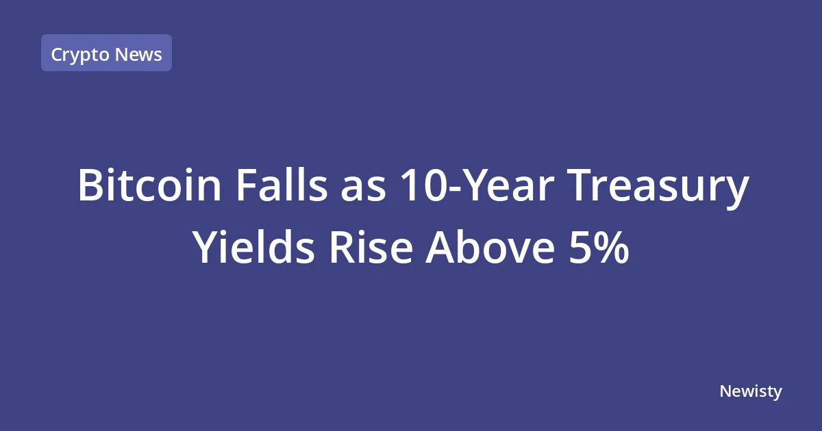 Bitcoin Falls as 10‑Year Treasury Yields Rise Above 5%