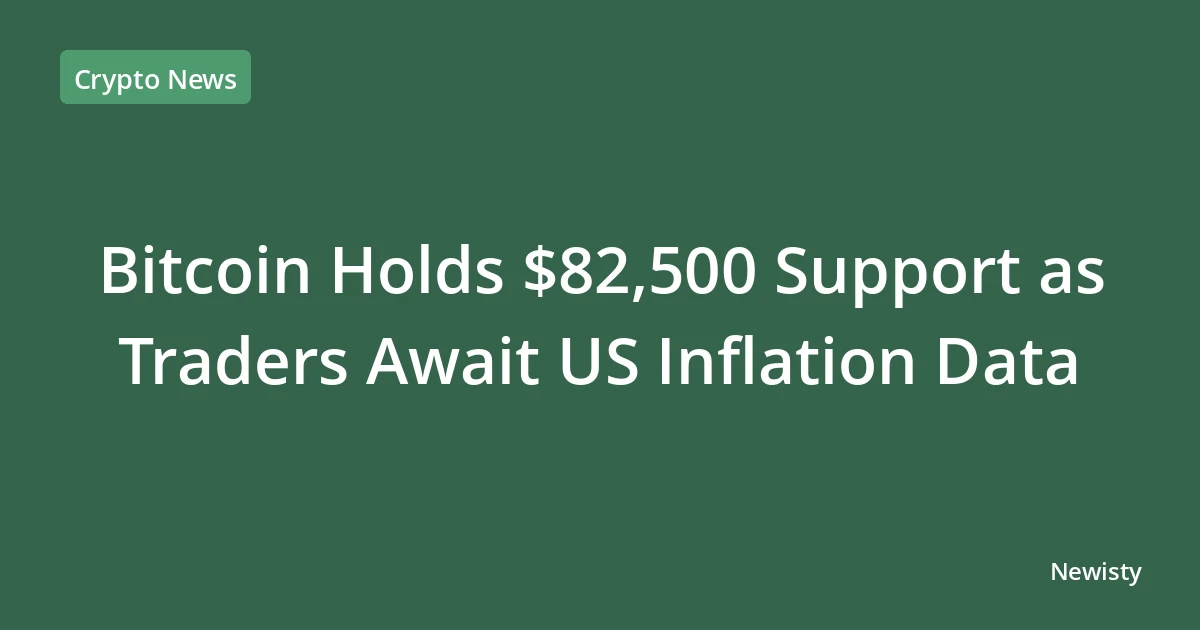 Bitcoin Holds $82,500 Support as Traders Await US Inflation Data