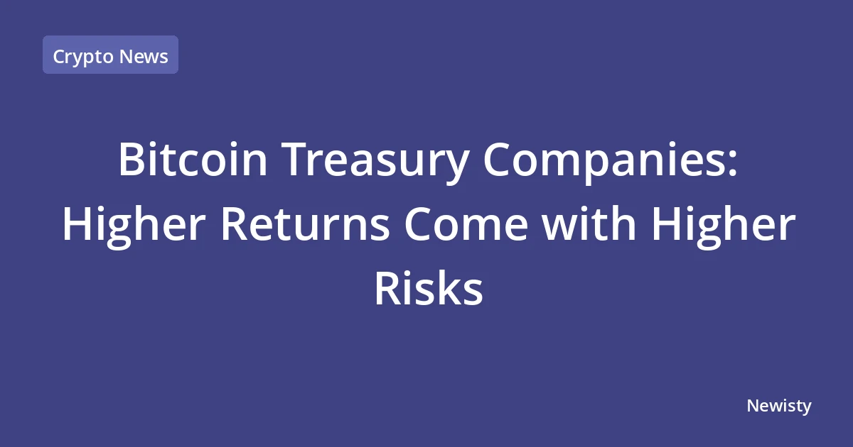 Bitcoin Treasury Companies: Higher Returns Come with Higher Risks