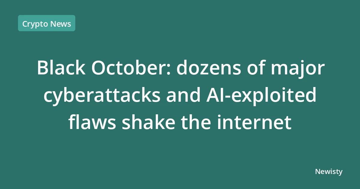 Black October: dozens of major cyberattacks and AI-exploited flaws shake the internet