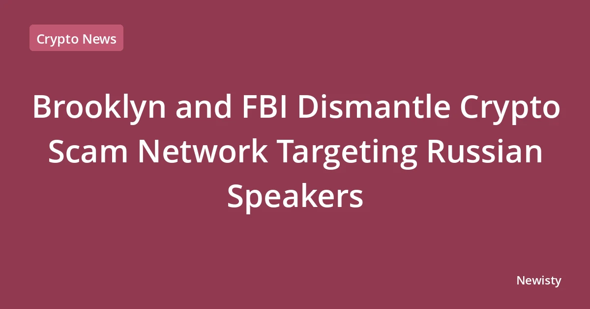 Brooklyn and FBI Dismantle Crypto Scam Network Targeting Russian Speakers