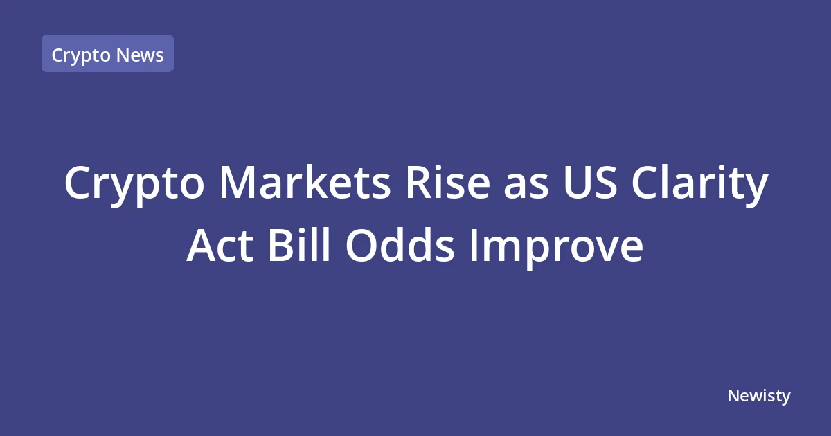 Crypto Markets Rise as US Clarity Act Bill Odds Improve