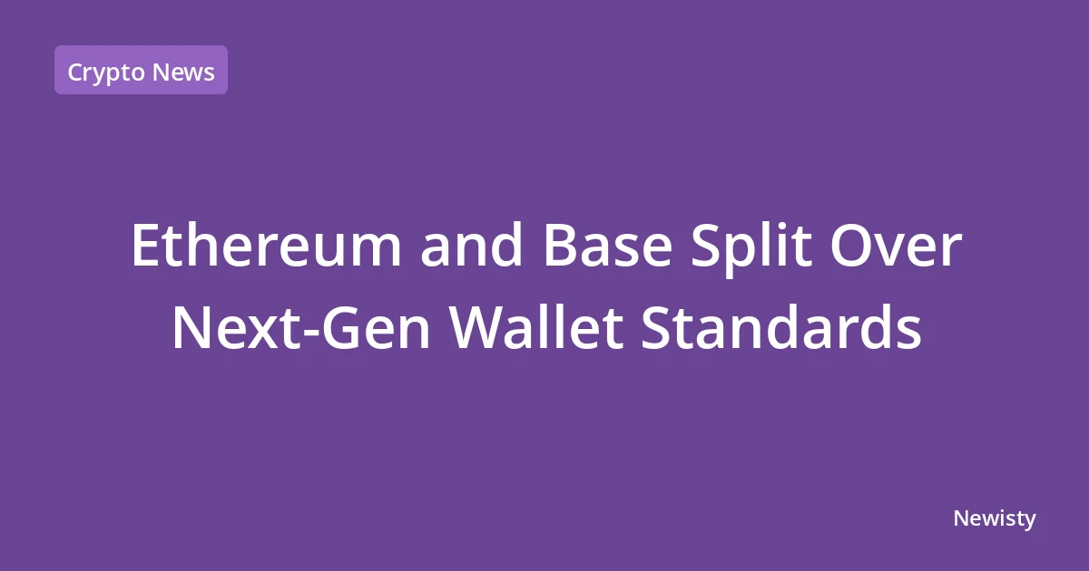 Ethereum and Base Split Over Next-Gen Wallet Standards