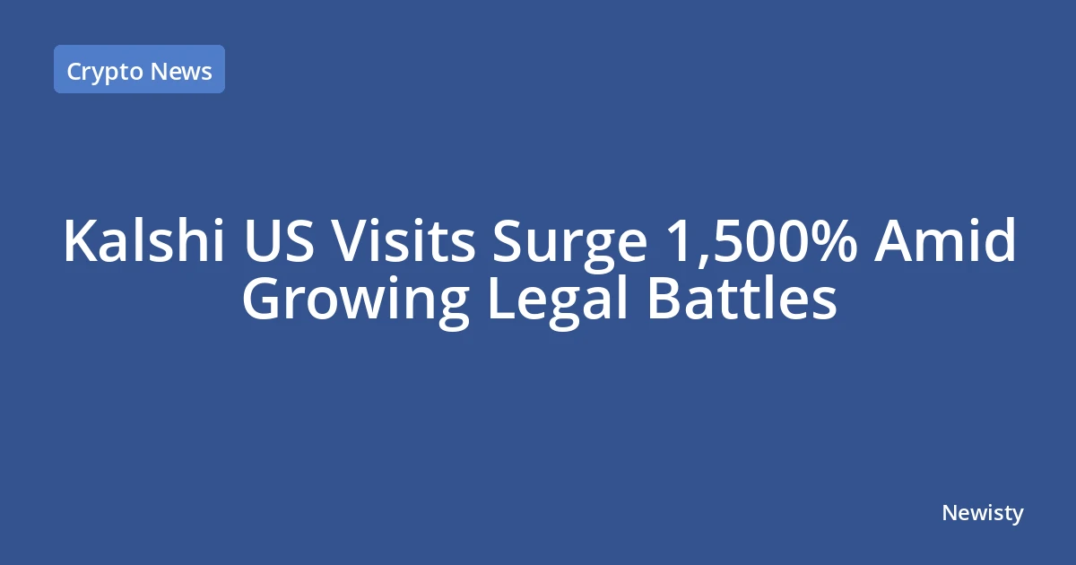 Kalshi US Visits Surge 1,500% Amid Growing Legal Battles
