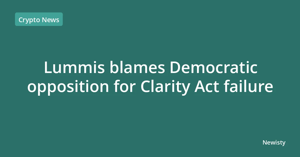 Lummis blames Democratic opposition for Clarity Act failure