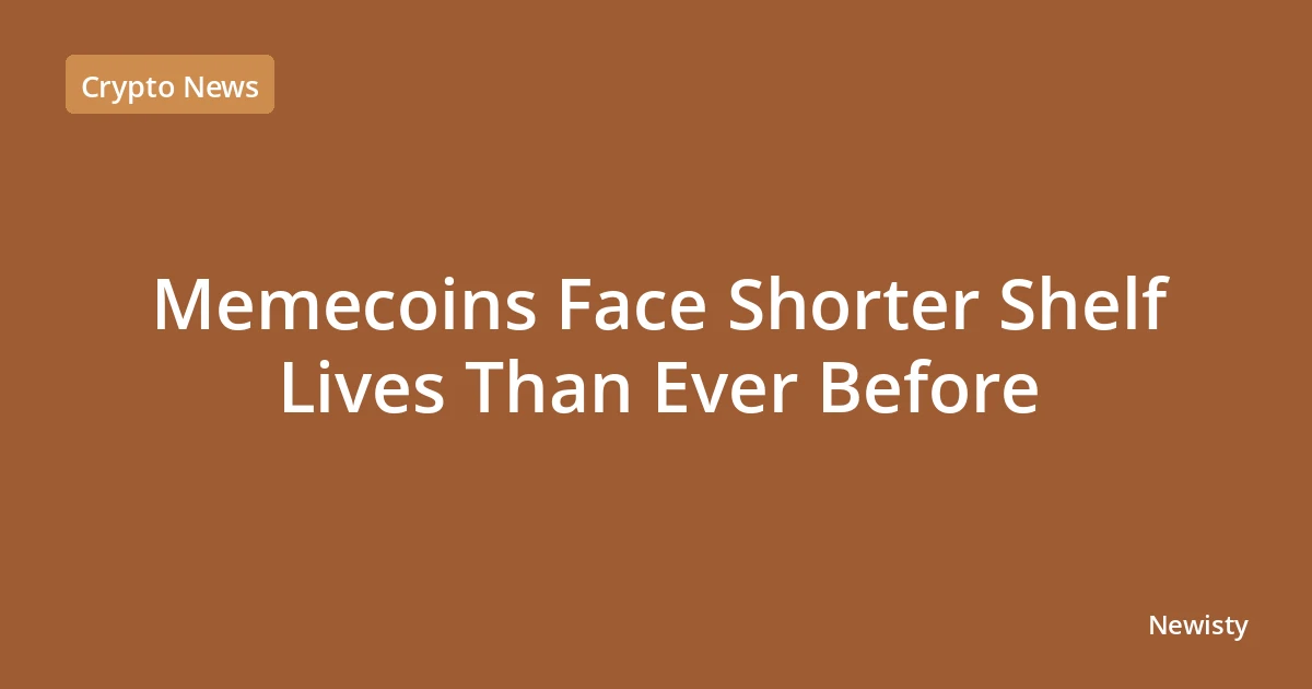 Memecoins Face Shorter Shelf Lives Than Ever Before