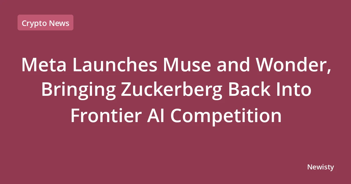 Meta Launches Muse and Wonder, Bringing Zuckerberg Back Into Frontier AI Competition