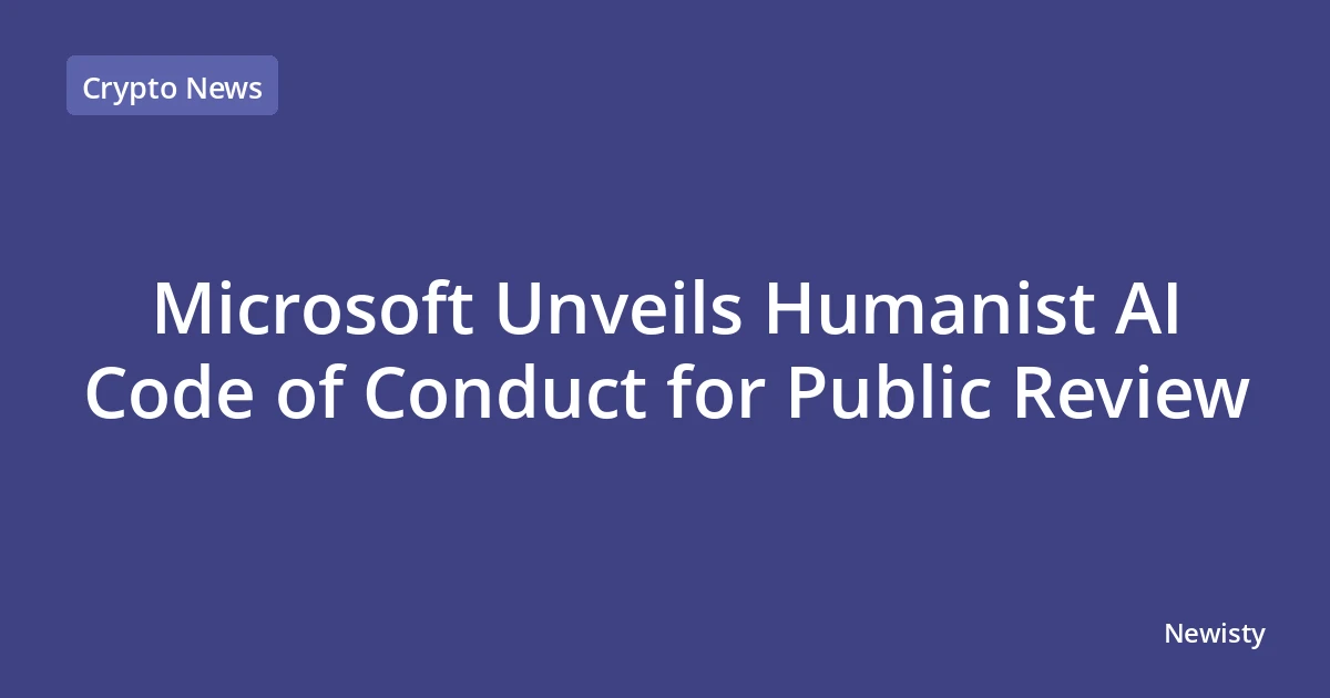 Microsoft Unveils Humanist AI Code of Conduct for Public Review