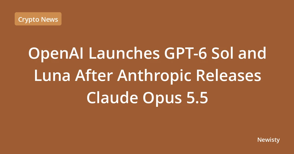 OpenAI Launches GPT-6 Sol and Luna After Anthropic Releases Claude Opus 5.5