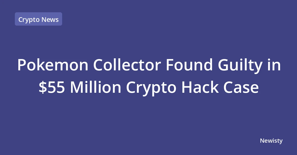Pokemon Collector Found Guilty in $55 Million Crypto Hack Case