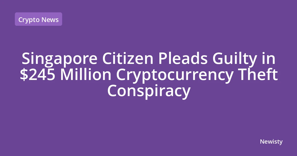Singapore Citizen Pleads Guilty in $245 Million Cryptocurrency Theft Conspiracy