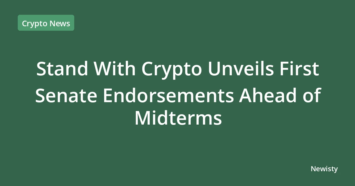Stand With Crypto Unveils First Senate Endorsements Ahead of Midterms