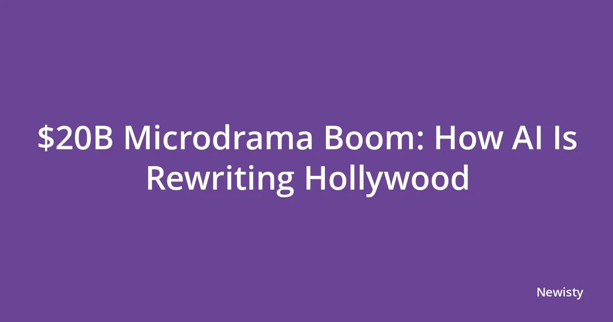 $20B Microdrama Boom: How AI Is Rewriting Hollywood