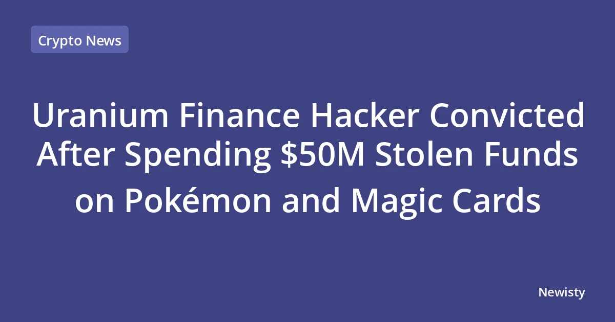 Uranium Finance Hacker Convicted After Spending $50M Stolen Funds on Pokémon and Magic Cards