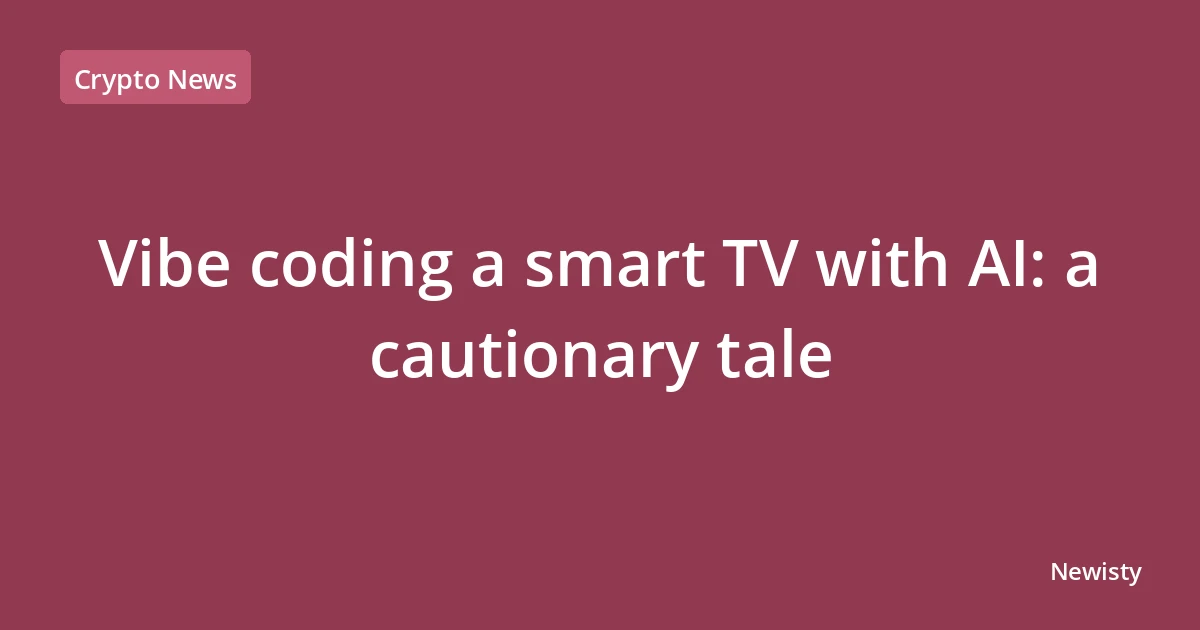 Vibe coding a smart TV with AI: a cautionary tale
