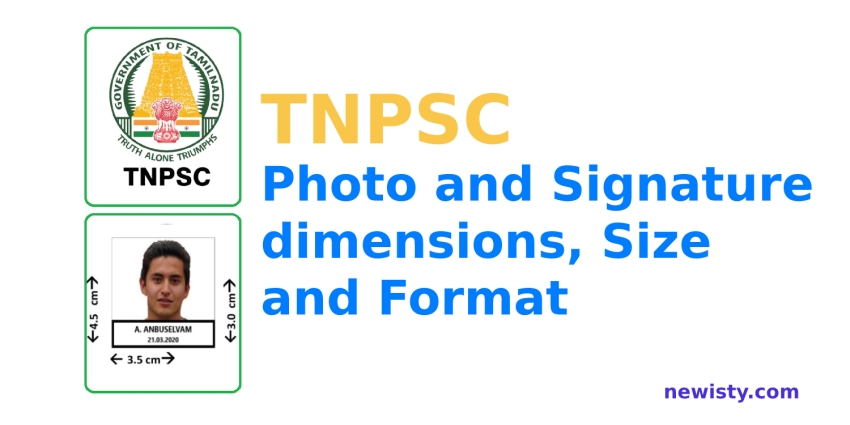 TNPSC Photo and Signature Size, dimensions and Format