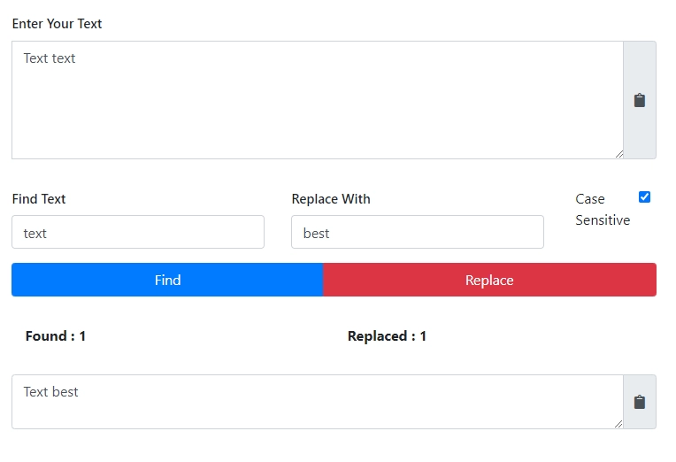 Newisty Text Finder and Replacer