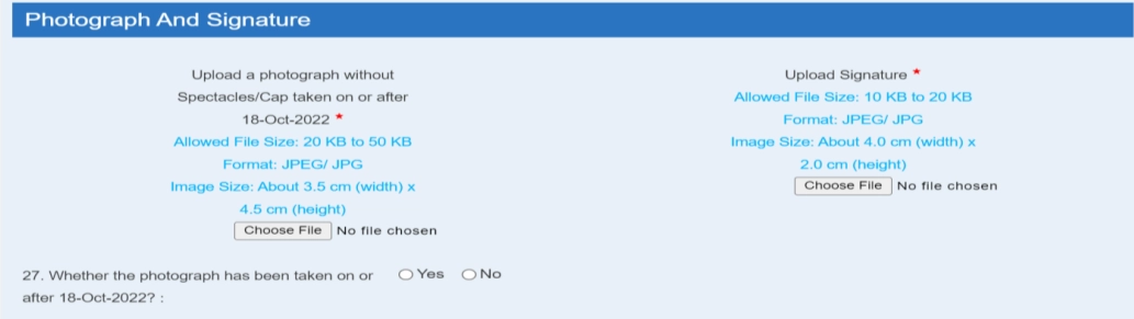 SSC CGL 2023 Photo Size, Dimension and format